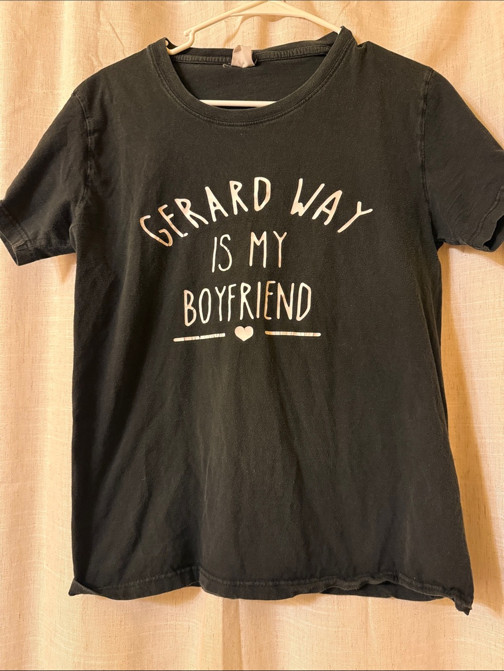 Gerard Way Is My Boyfriend Black Graphic Tee